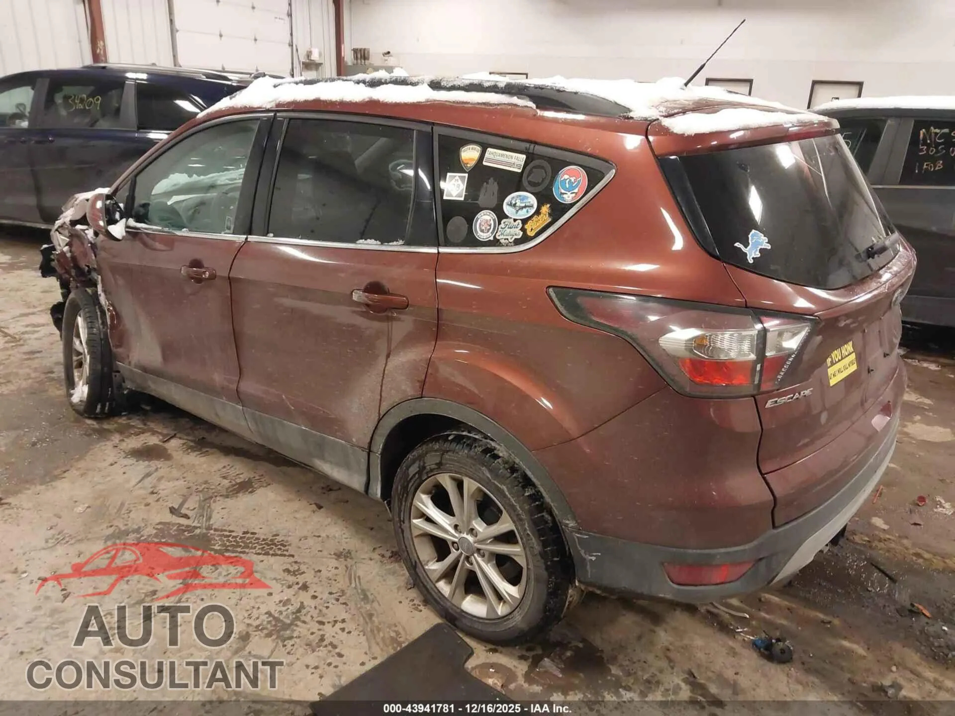 2018 FORD ESCAPE Damaged VIN 1FMCU9GD7JUC58391 – side profile