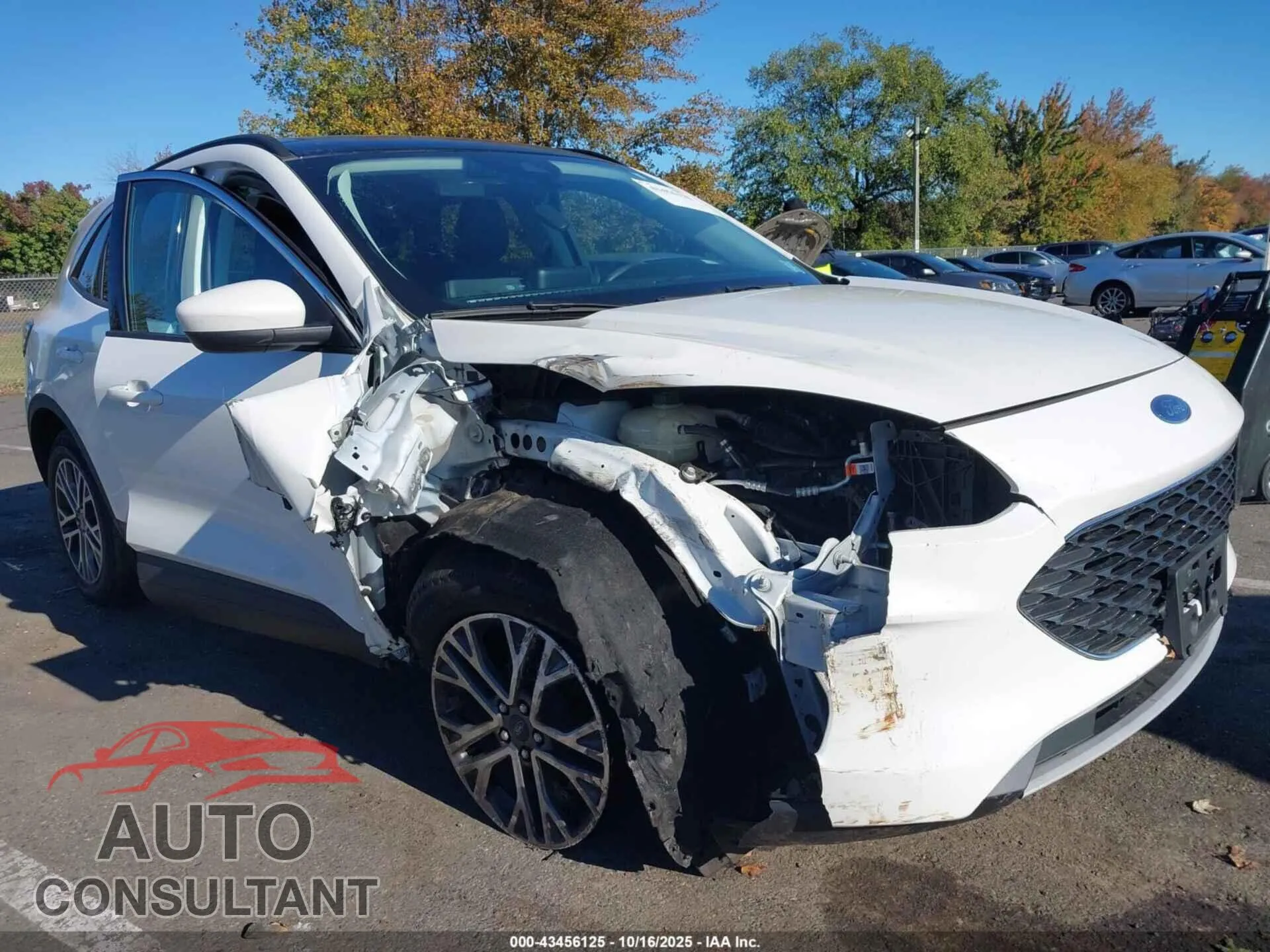 2021 FORD ESCAPE Damaged VIN 1FMCU9H6XMUB34460 – engine bay