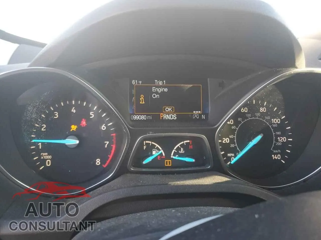 2017 FORD ESCAPE Damaged VIN 1FMCU9J91HUA89760 – trunk area