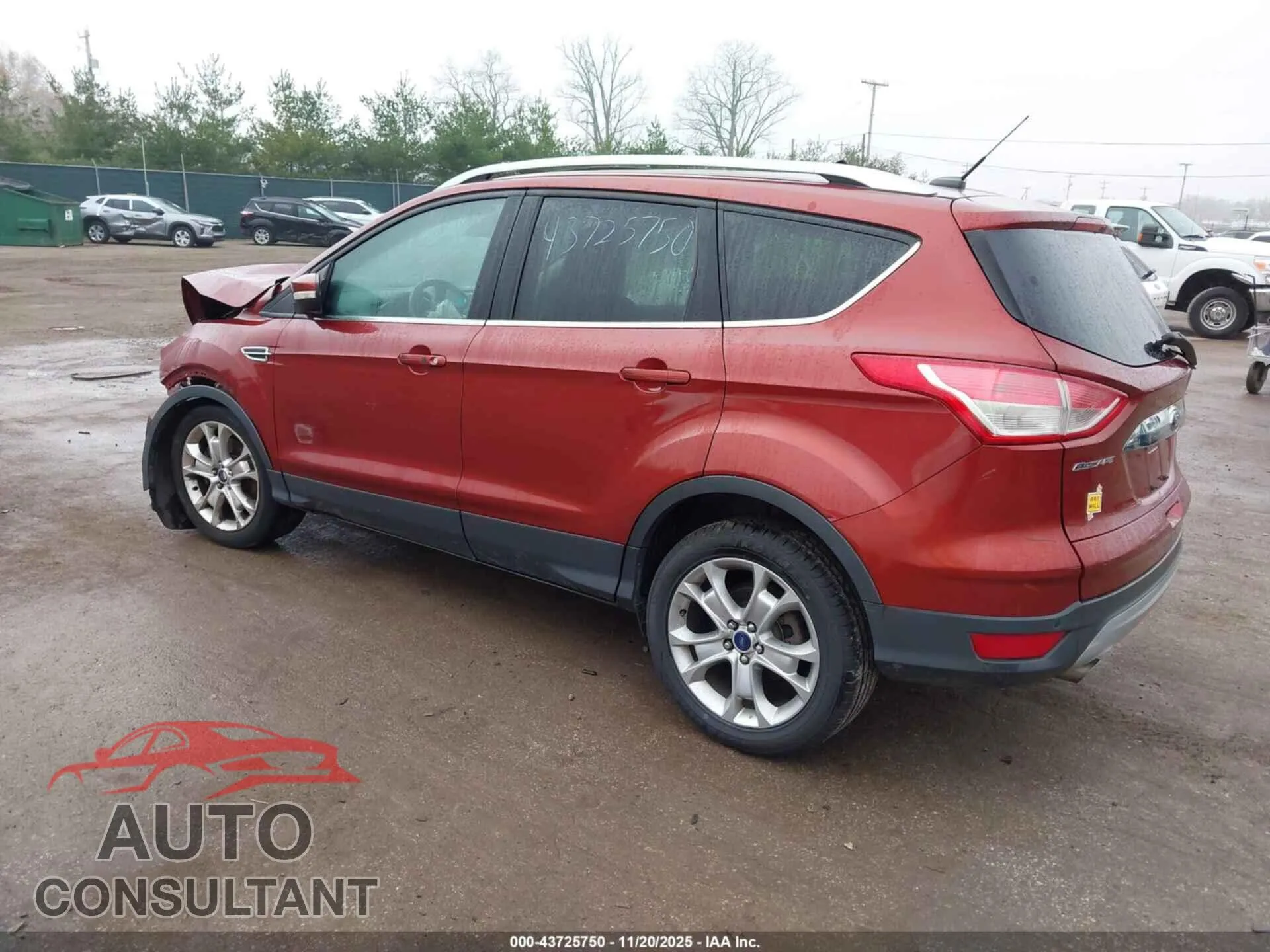2016 FORD ESCAPE Damaged VIN 1FMCU9JX9GUC36727 – side profile