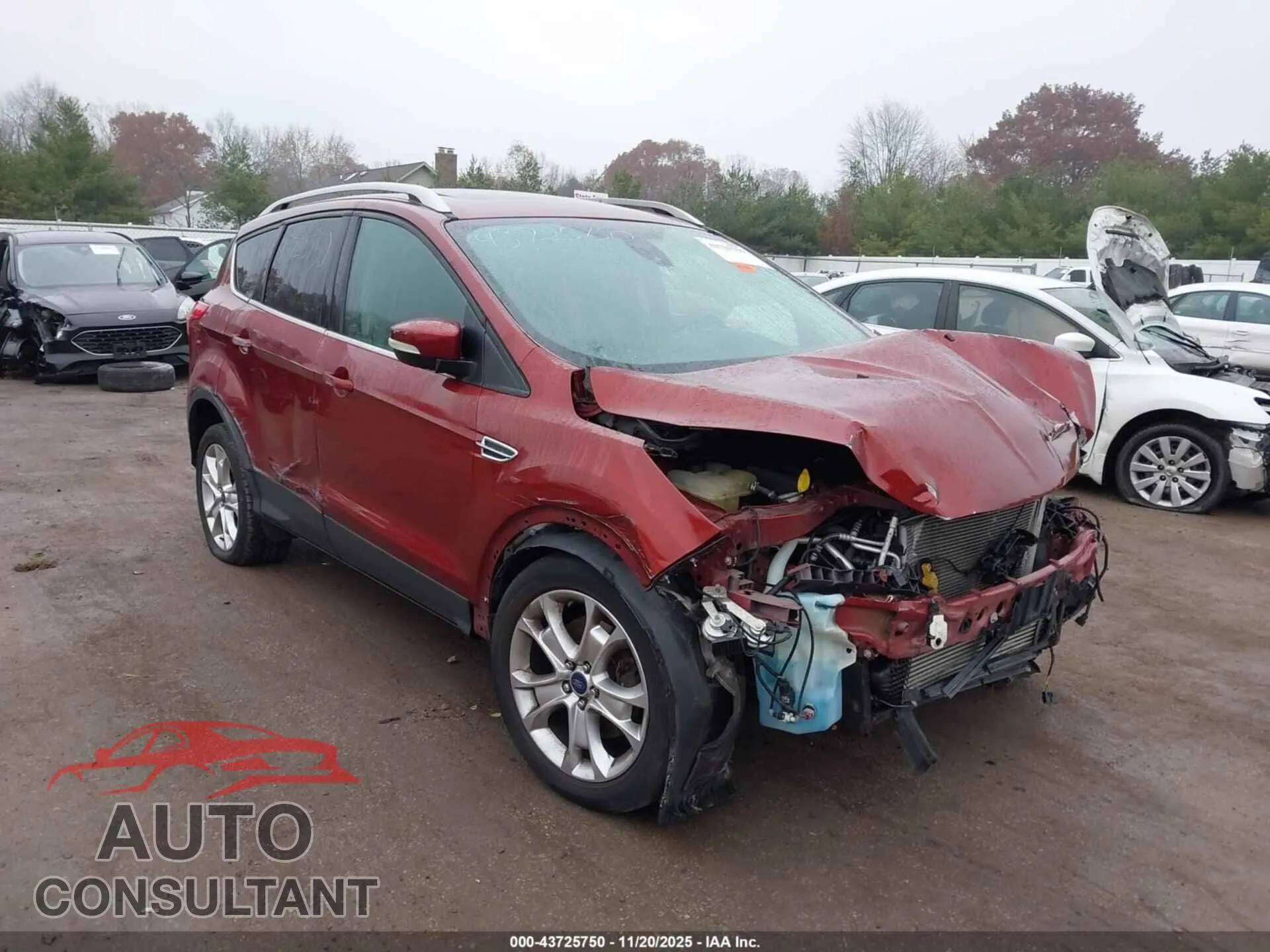2016 FORD ESCAPE Damaged VIN 1FMCU9JX9GUC36727 – engine bay