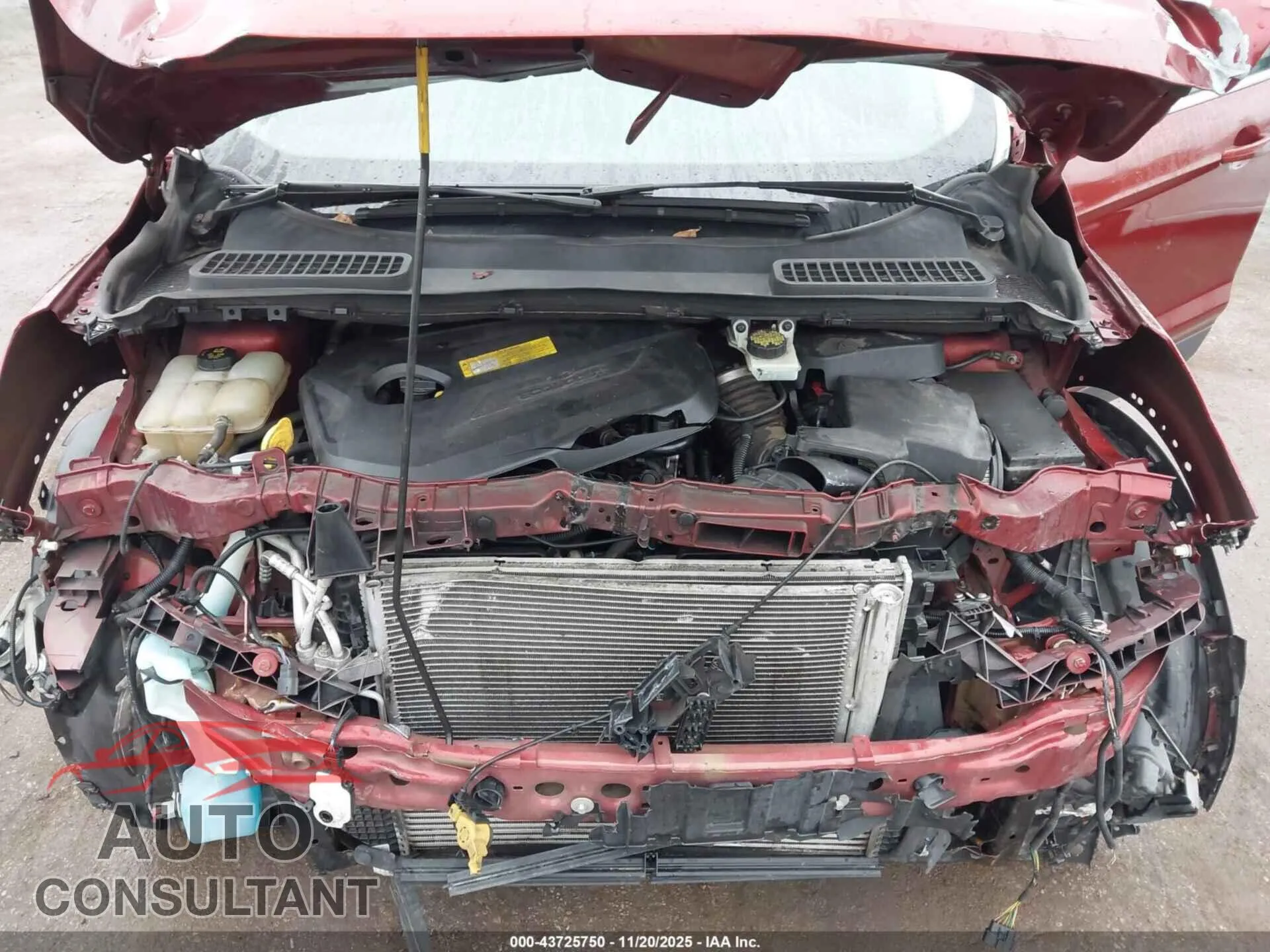 2016 FORD ESCAPE Damaged VIN 1FMCU9JX9GUC36727 – odometer reading