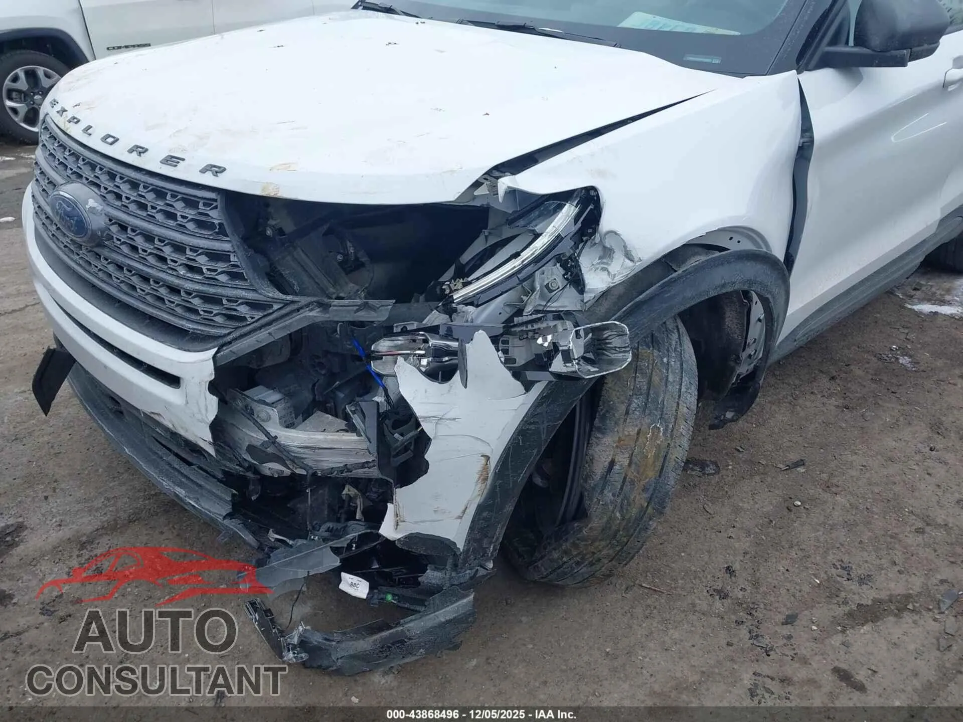 2021 FORD EXPLORER Damaged VIN 1FMSK8DH6MGB94835 – engine bay