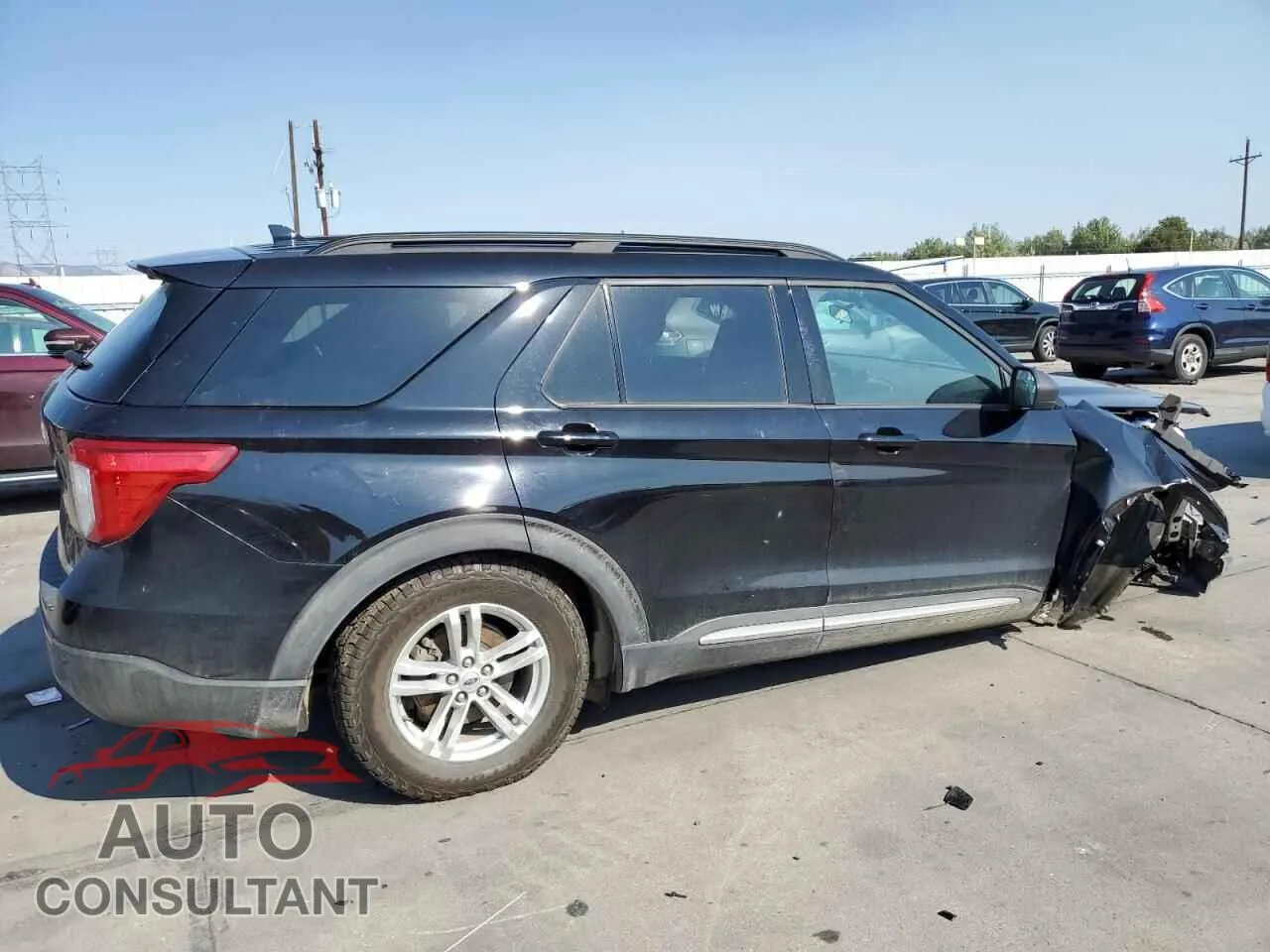 2020 FORD EXPLORER Damaged VIN 1FMSK8DH7LGB05577 – side profile