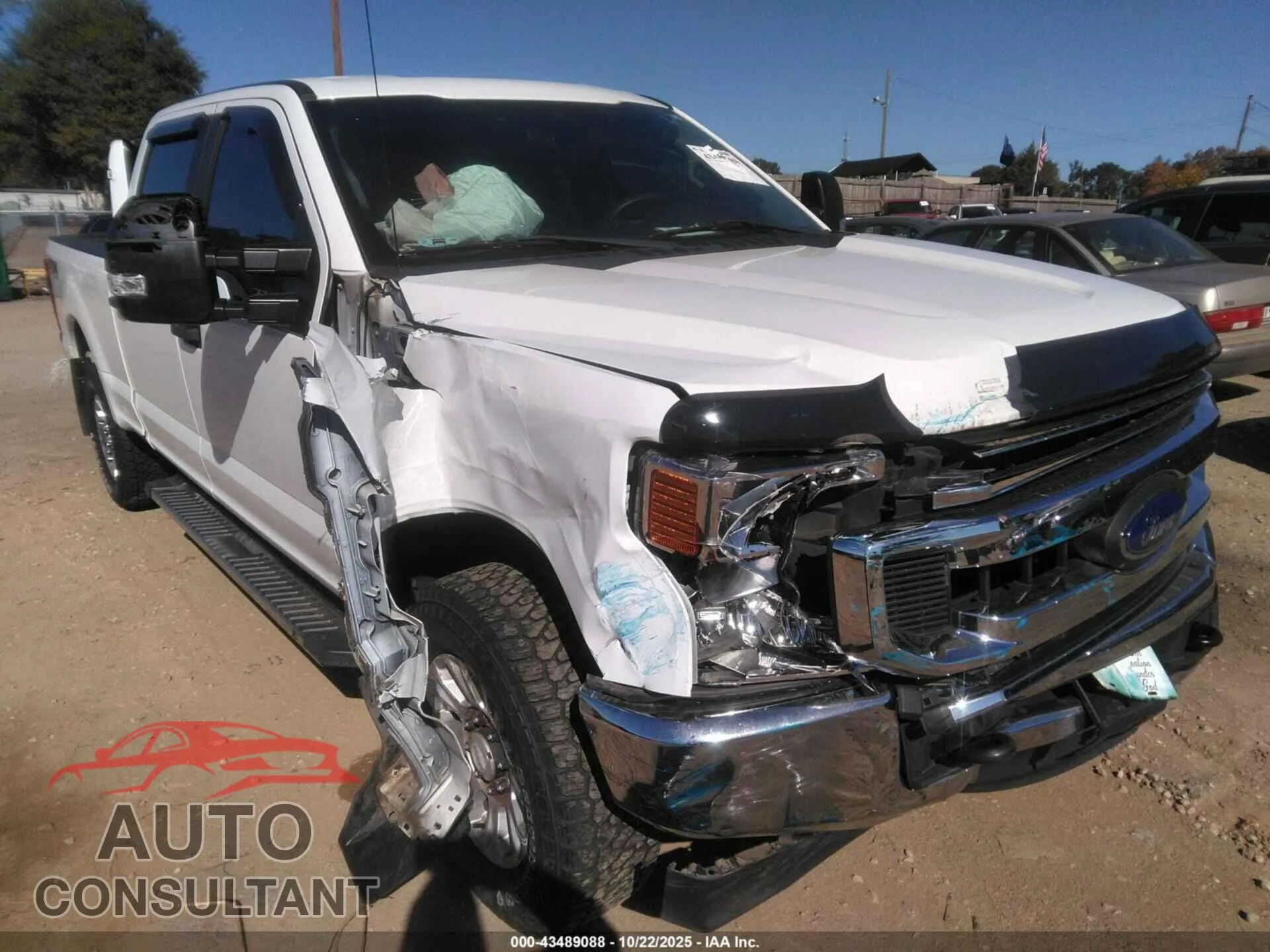 2020 FORD F250 Damaged VIN 1FT7W2B68LED23682 – engine bay