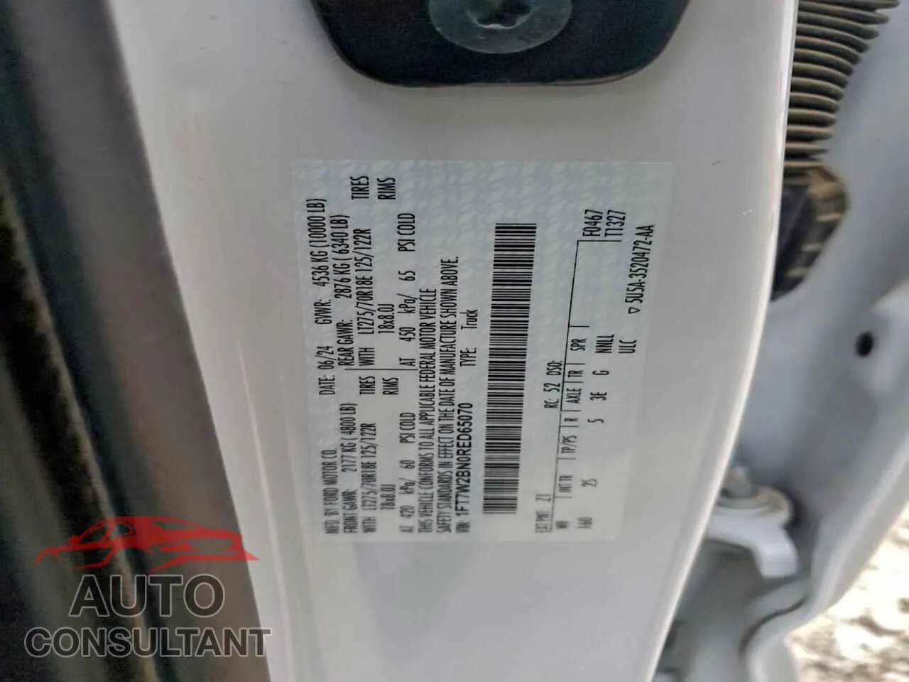 2024 FORD F250 Damaged VIN 1FT7W2BN0RED65070 – photo 12