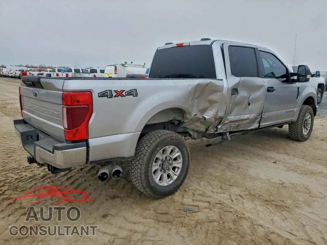 2021 FORD F250 Damaged VIN 1FT7W2BT1MED43439 – side profile