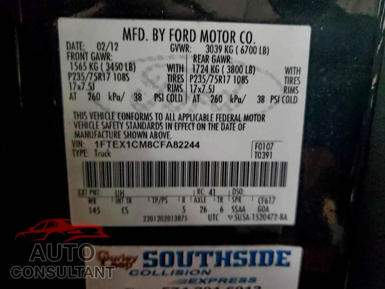 2012 FORD F-150 Used VIN 1FTEX1CM8CFA82244 – photo 12