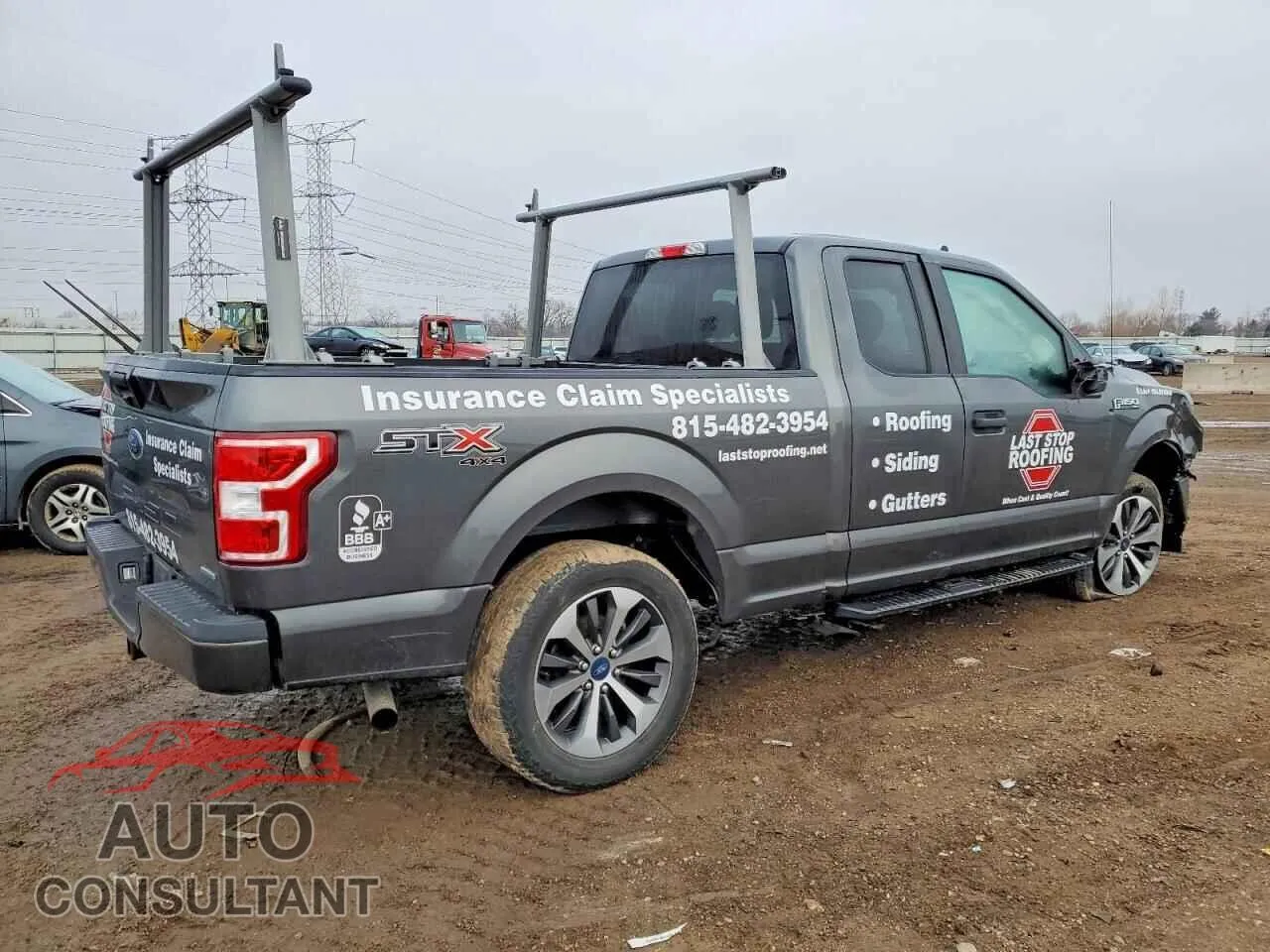 2020 FORD F-150 Damaged VIN 1FTEX1EP7LFB43879 – side profile