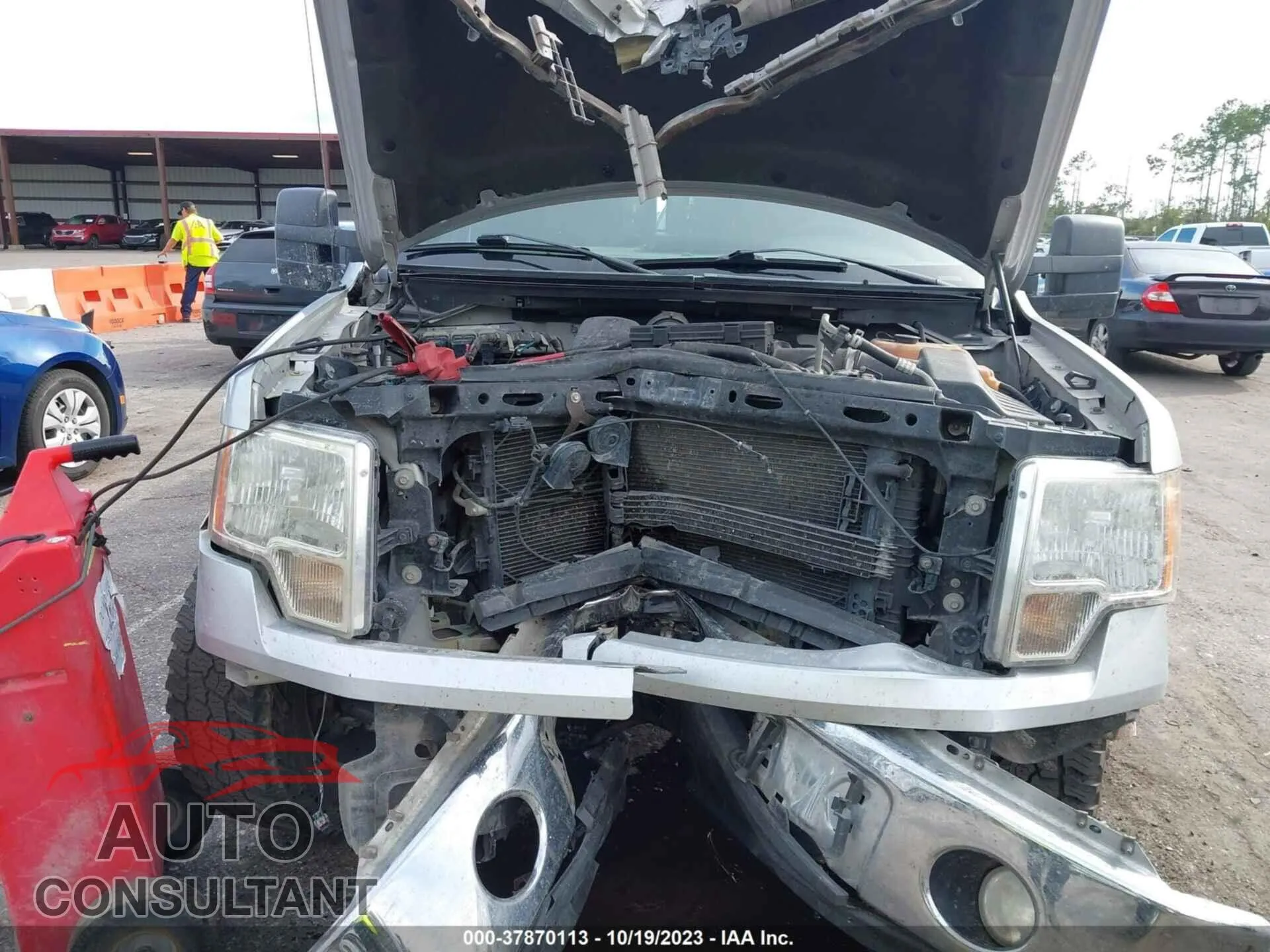 2010 FORD F-150 Damaged VIN 1FTFW1CV4AFC06572 – engine bay