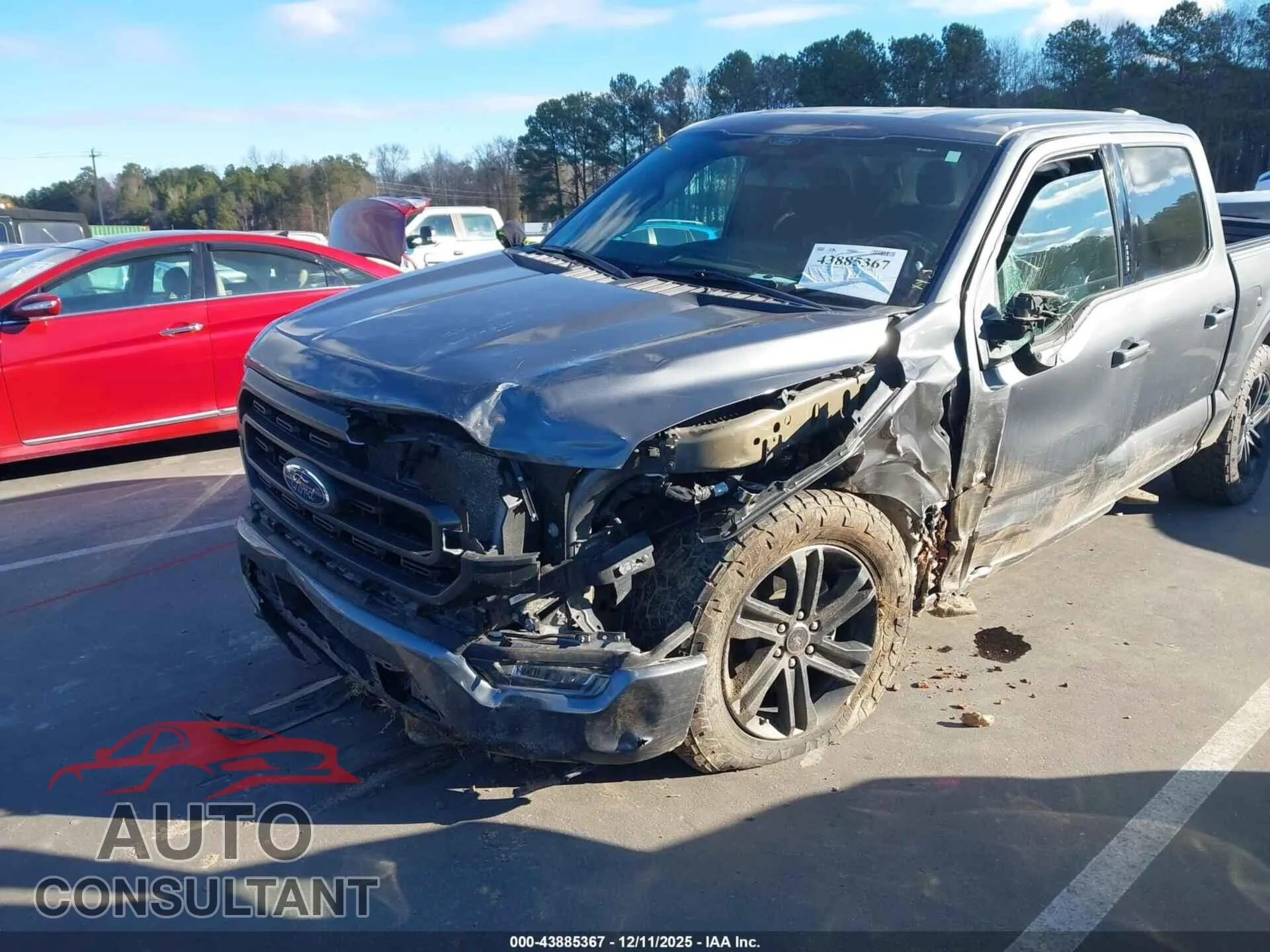 2022 FORD F-150 Damaged VIN 1FTFW1E82NFC37316 – engine bay