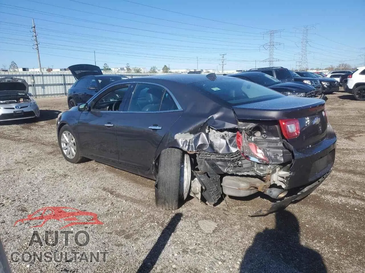 2013 CHEVROLET MALIBU Damaged VIN 1G11H5SAXDF287259 – rear exterior