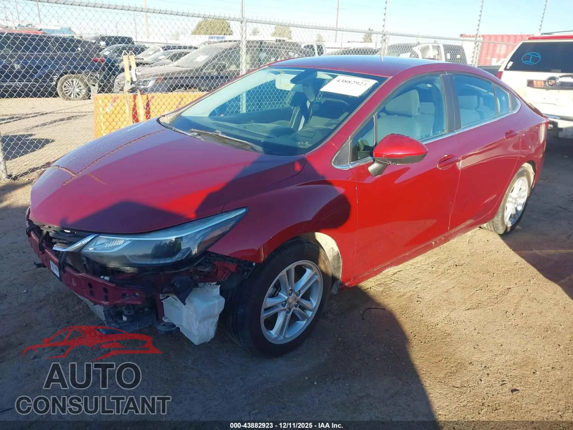 2017 CHEVROLET CRUZE Damaged VIN 1G1BE5SM1H7262077 – rear exterior