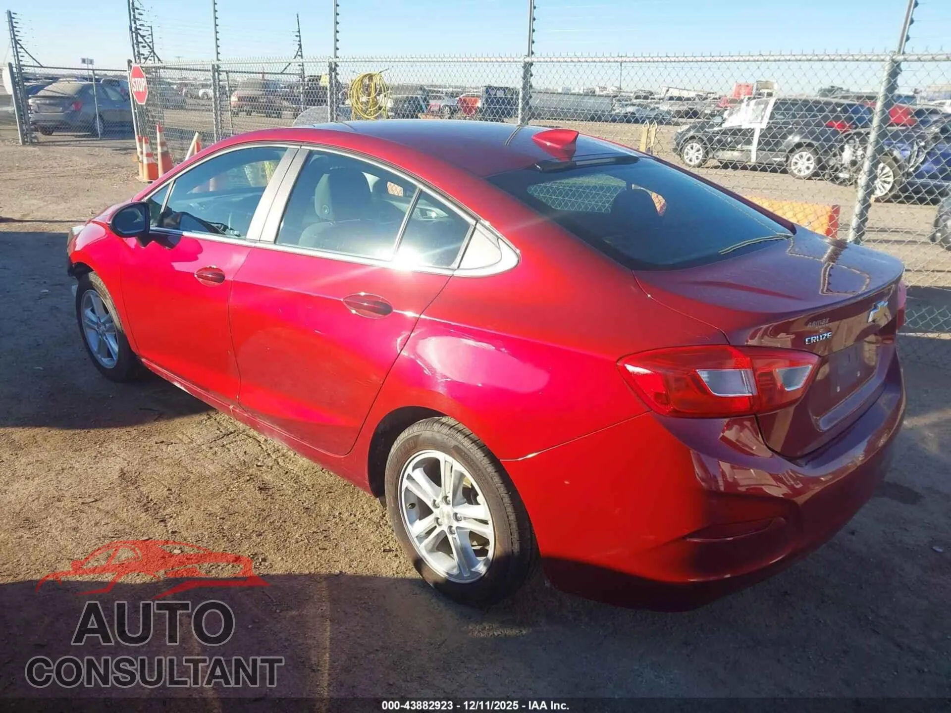 2017 CHEVROLET CRUZE Damaged VIN 1G1BE5SM1H7262077 – side profile