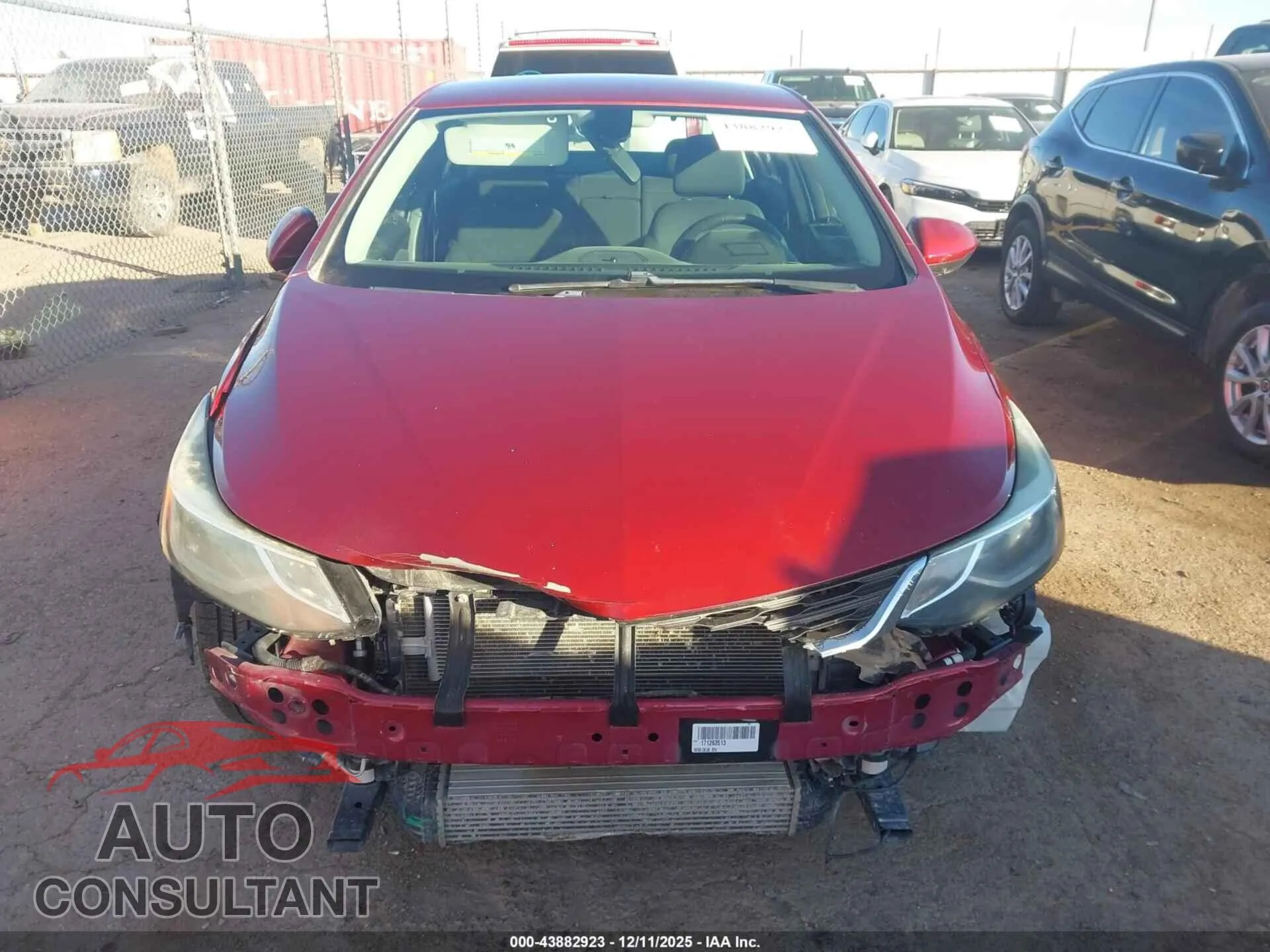 2017 CHEVROLET CRUZE Damaged VIN 1G1BE5SM1H7262077 – photo 12