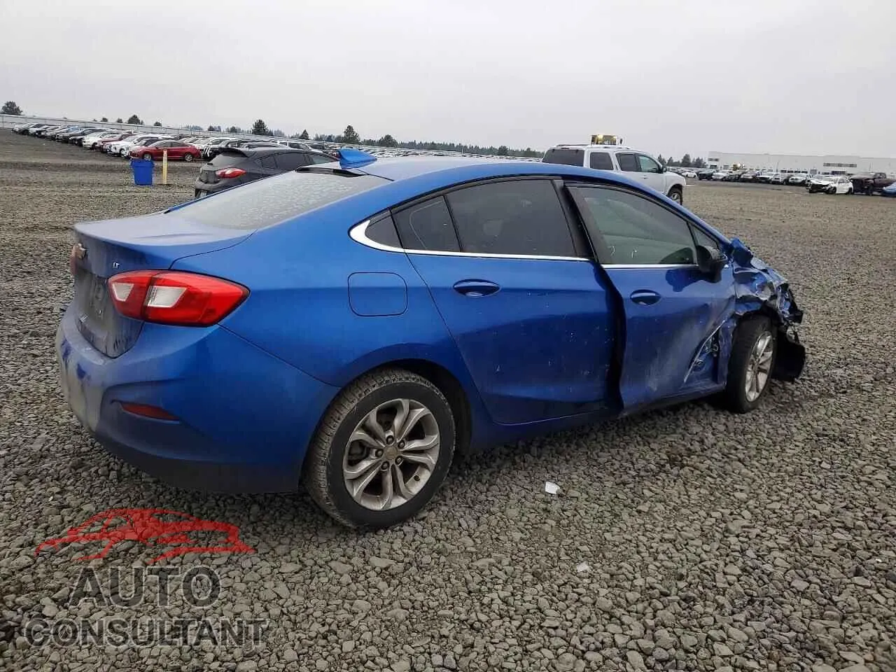 2019 CHEVROLET CRUZE Damaged VIN 1G1BE5SMXK7137733 – side profile