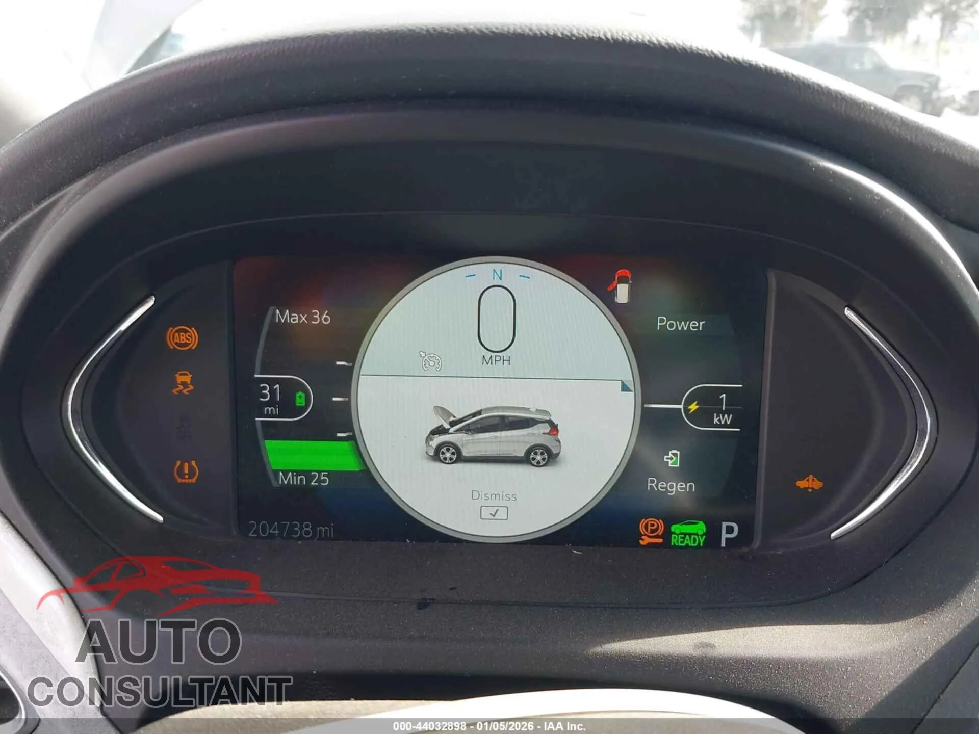 2019 CHEVROLET BOLT EV Damaged VIN 1G1FY6S00K4112756 – exterior detail