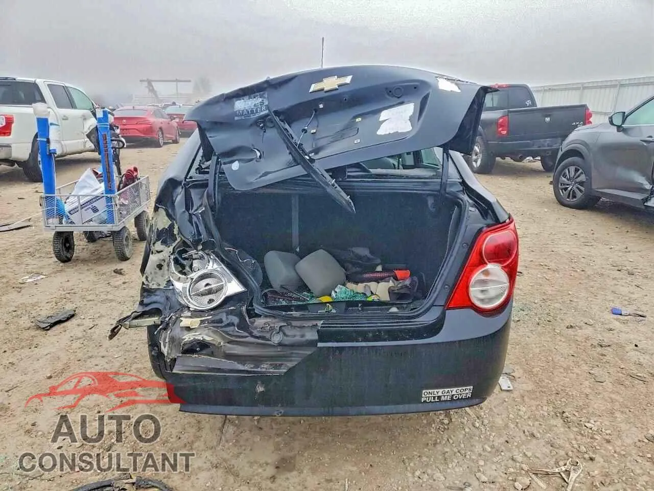2016 CHEVROLET SONIC Damaged VIN 1G1JA5SH5G4165345 – engine bay
