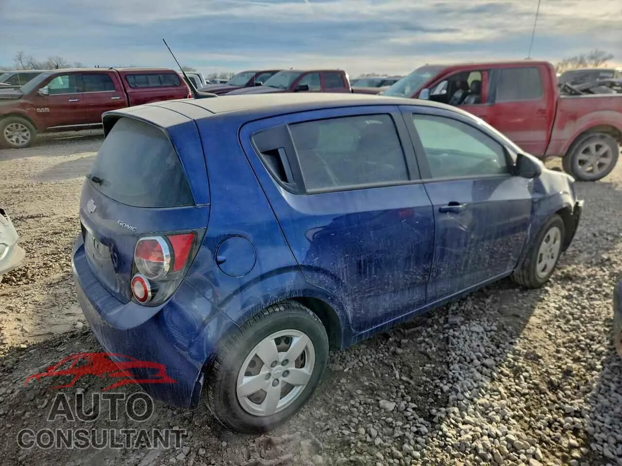 2014 CHEVROLET SONIC Damaged VIN 1G1JA6SH6E4207654 – side profile