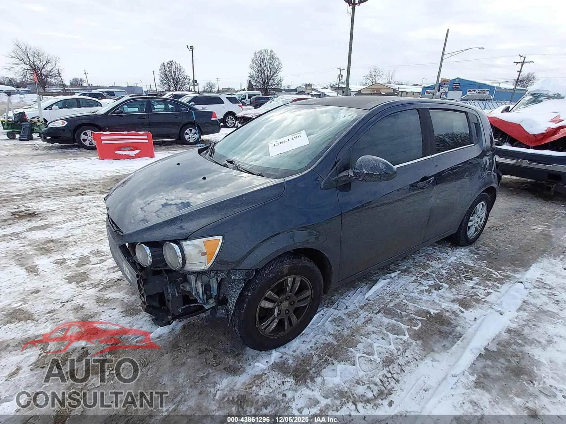 2014 CHEVROLET SONIC Damaged VIN 1G1JC6SH1E4202923 – rear exterior