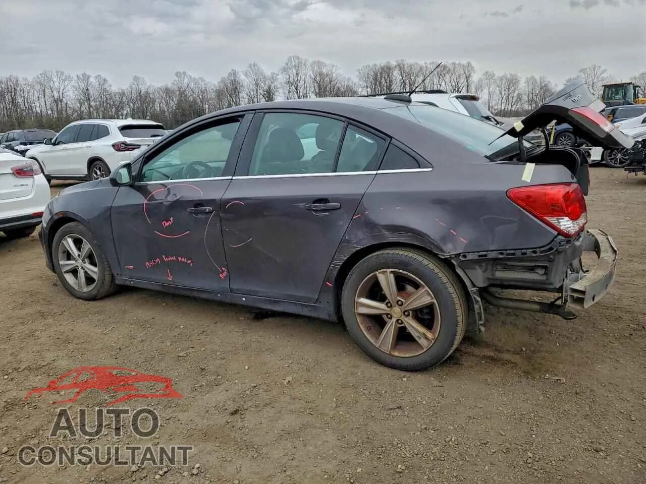 2015 CHEVROLET CRUZE Damaged VIN 1G1PE5SB4F7168597 – rear exterior 2015 CHEVROLET CRUZE Damaged VIN 1G1PE5SB4F7168597 – rear exterior