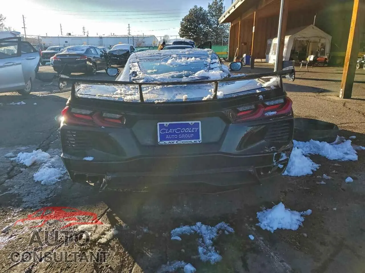 2021 CHEVROLET CORVETTE Damaged VIN 1G1YB2D45M5112140 – engine bay