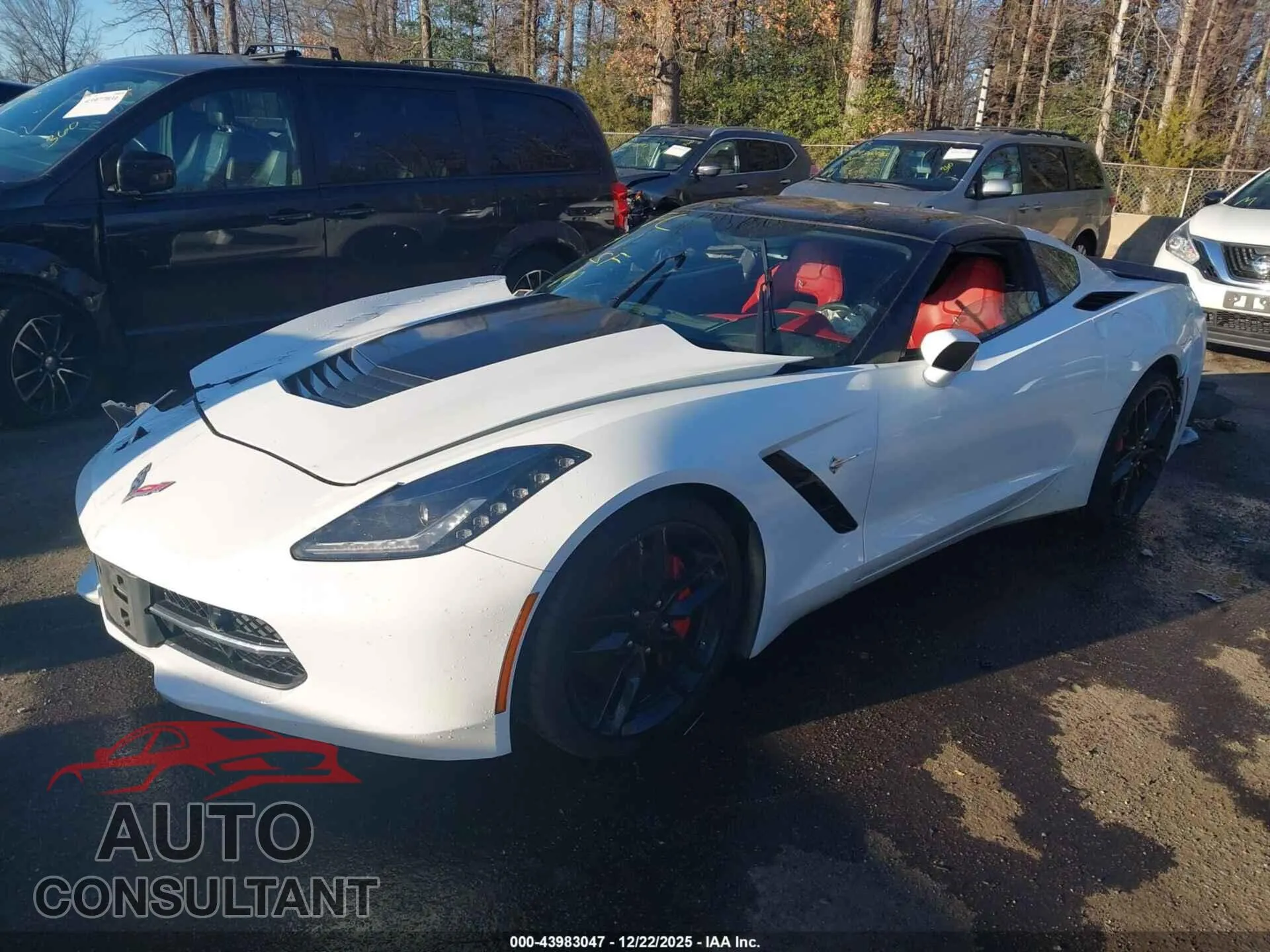 2019 CHEVROLET CORVETTE Damaged VIN 1G1YF2D79K5102691 – rear exterior