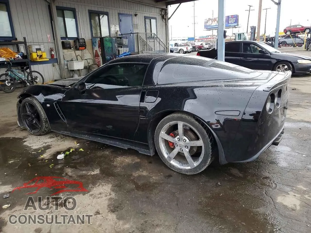 2010 CHEVROLET CORVETTE Damaged VIN 1G1YG2DW6A5107754 – rear exterior