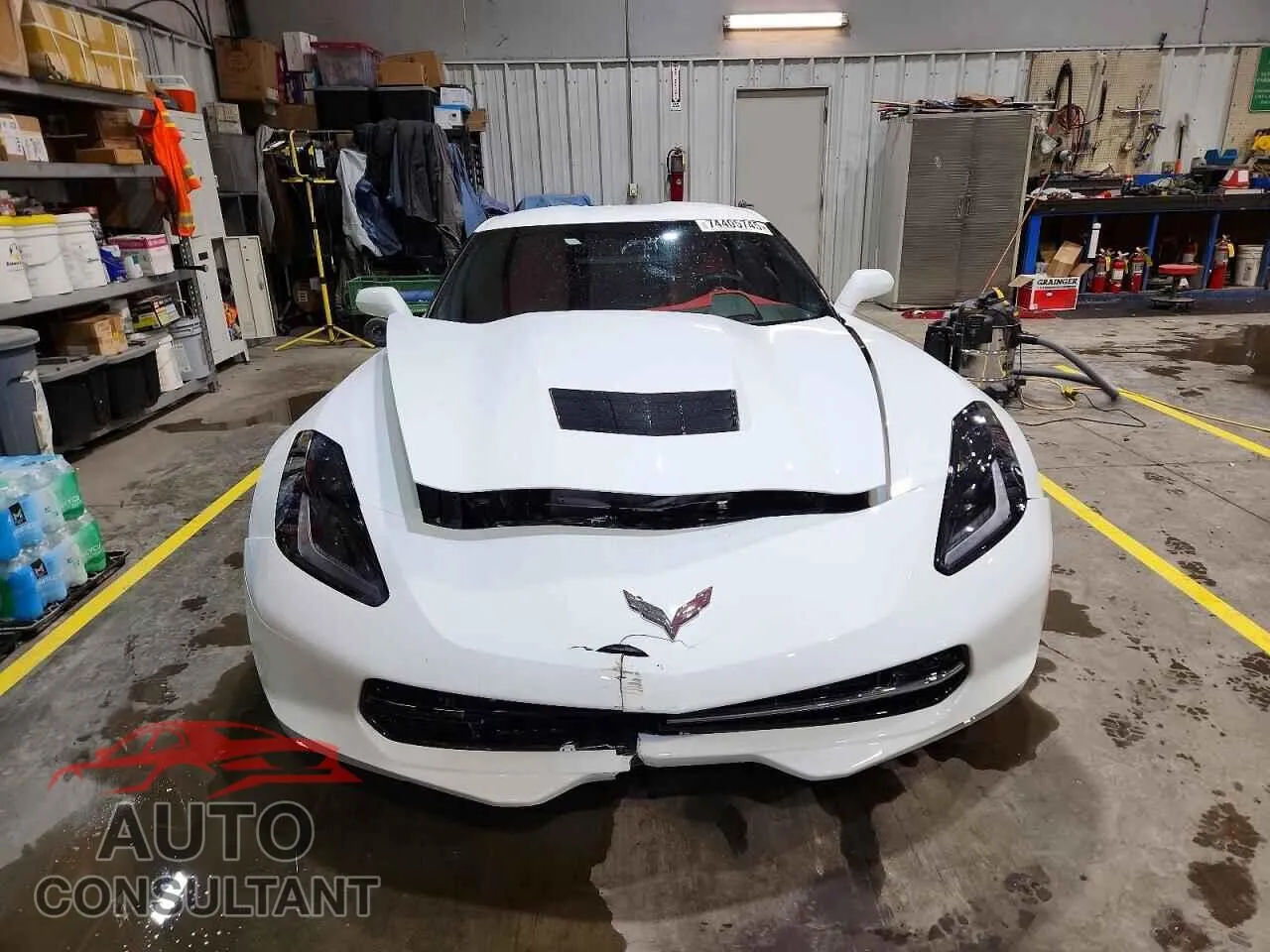 2019 CHEVROLET CORVETTE Damaged VIN 1G1YK2D72K5120218 – interior seats