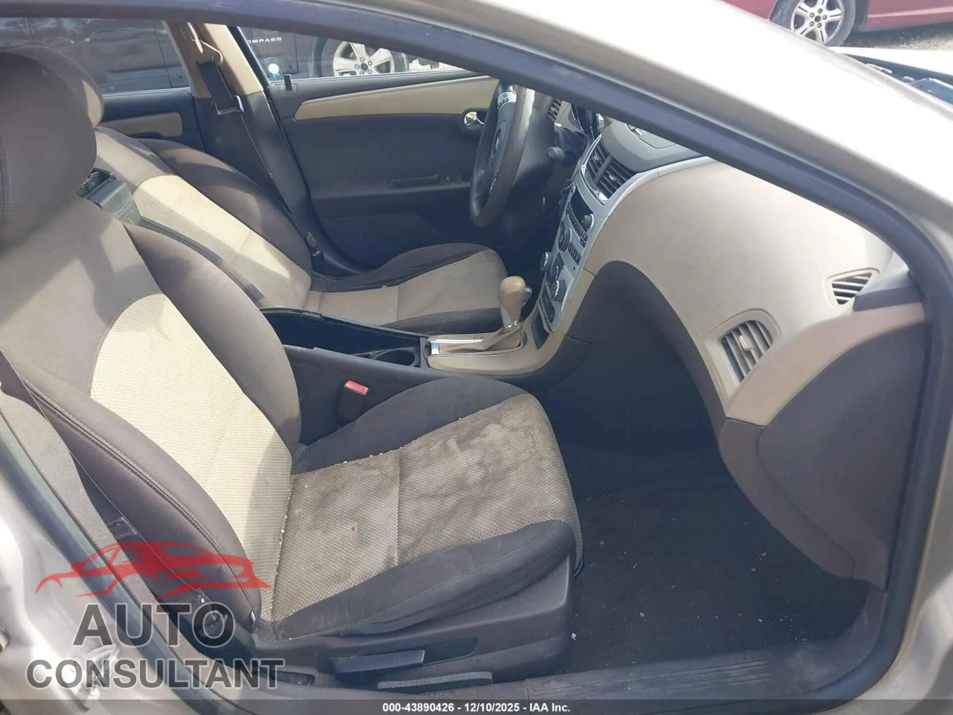 2012 CHEVROLET MALIBU Damaged VIN 1G1ZB5E02CF260207 – interior seats