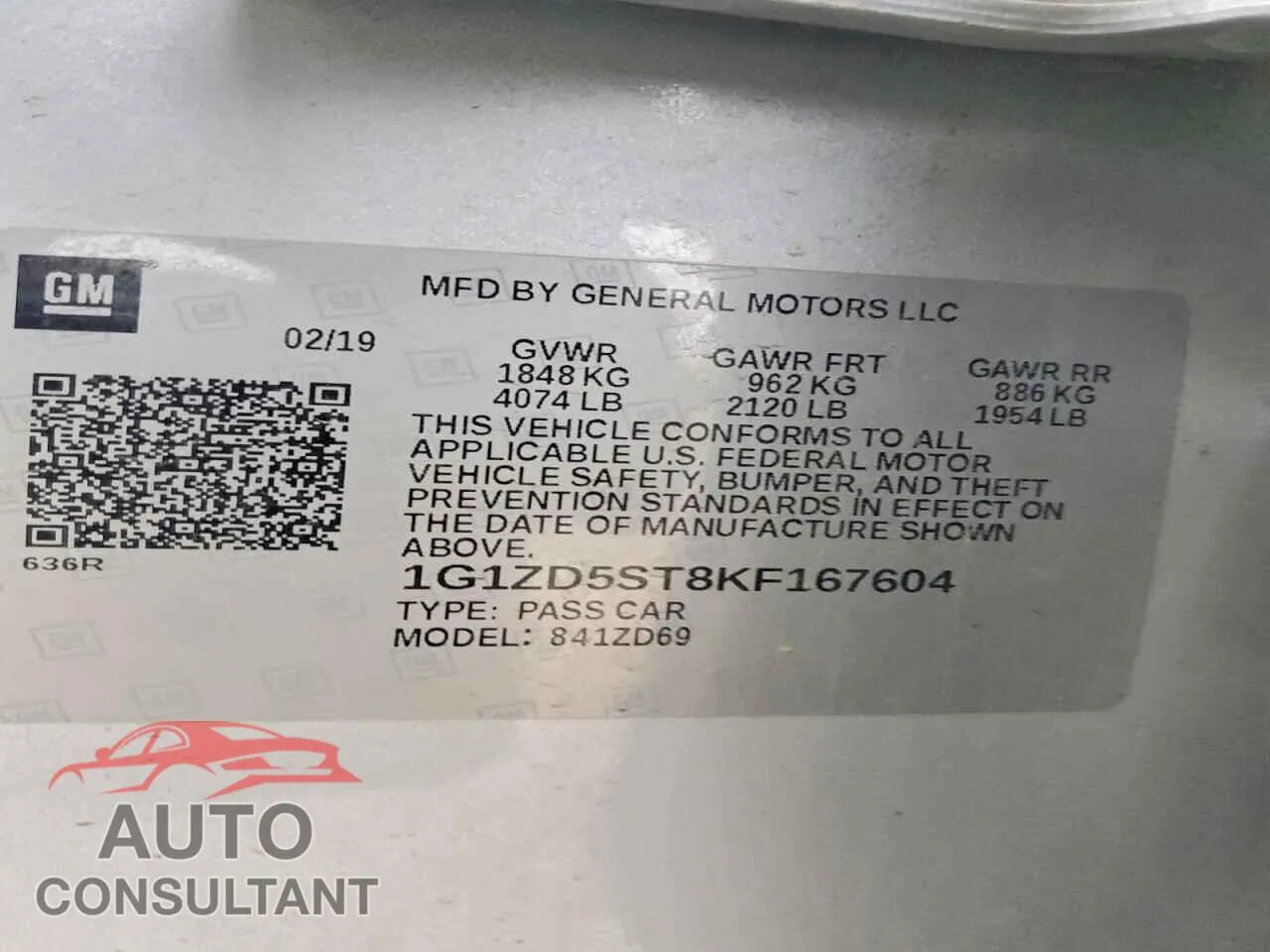 2019 CHEVROLET MALIBU Damaged VIN 1G1ZD5ST8KF167604 – photo 12