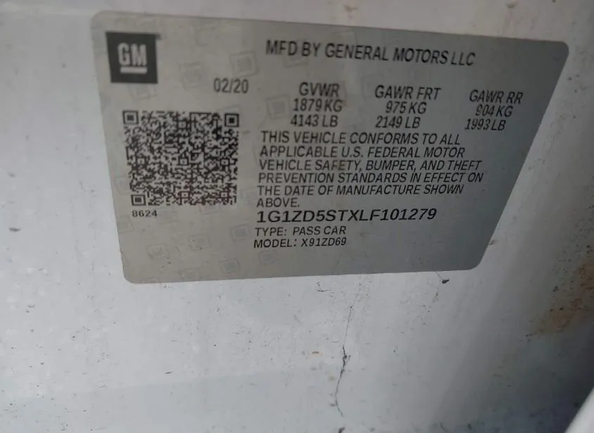 2020 CHEVROLET Malibu