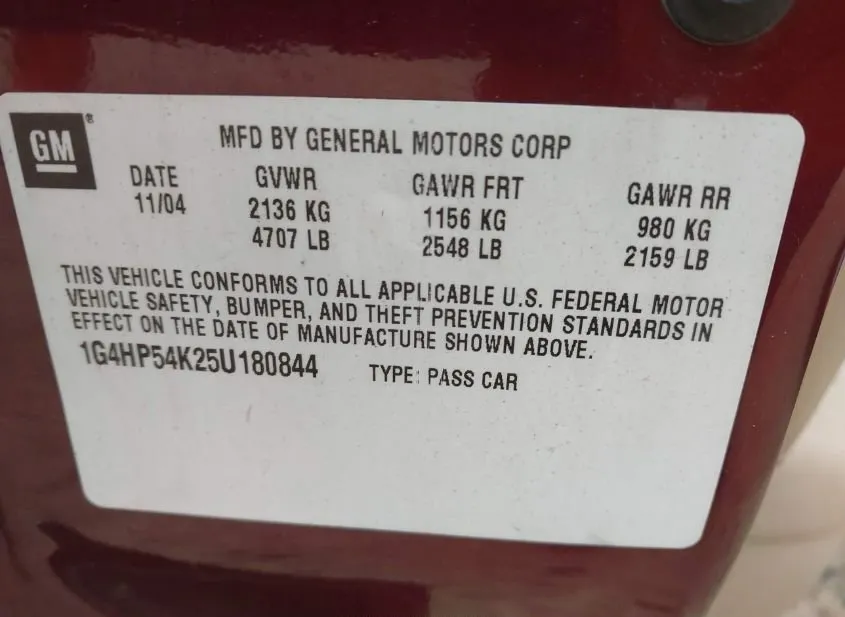 2005 BUICK LeSabre Used VIN 1G4HP54K25U180844 – photo 14