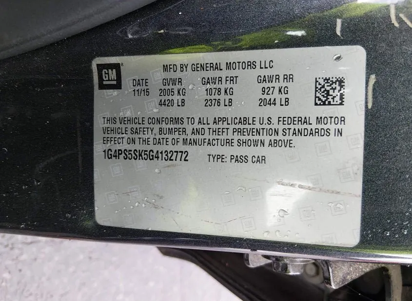 2016 Buick Verano Used VIN 1G4PS5SK5G4132772 – front exterior