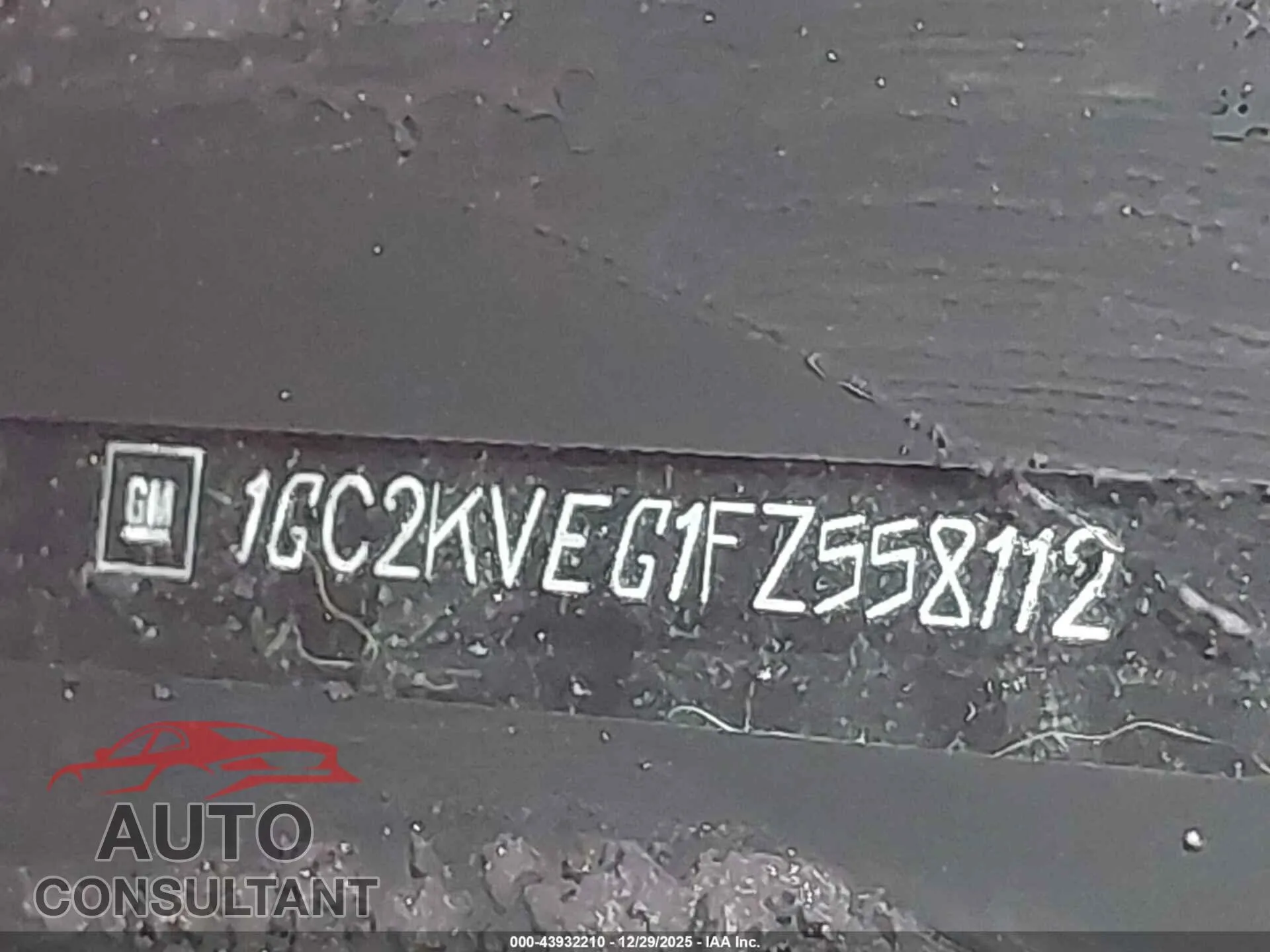 2015 CHEVROLET SILVERADO 2500HD Damaged VIN 1GC2KVEG1FZ558112 – trunk area 2015 CHEVROLET SILVERADO 2500HD Damaged VIN 1GC2KVEG1FZ558112 – trunk area