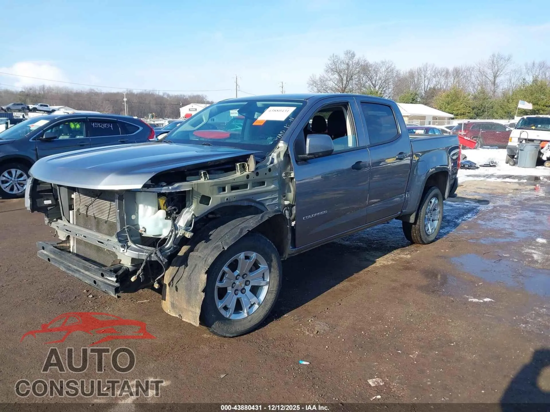 2022 CHEVROLET COLORADO Damaged VIN 1GCGSCEN5N1291904 – rear exterior