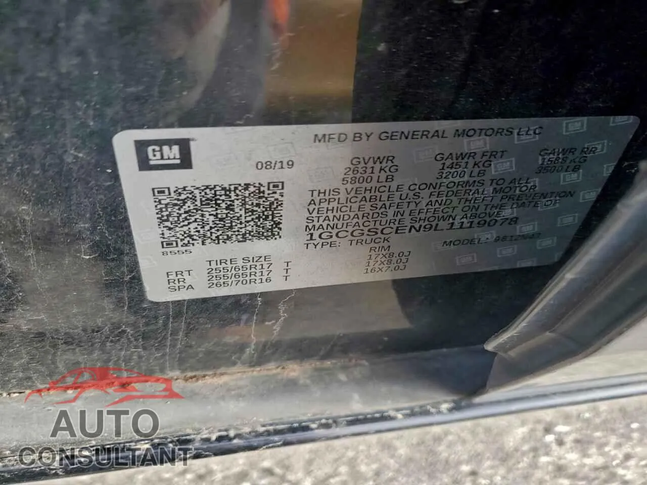 2020 CHEVROLET COLORADO Damaged VIN 1GCGSCEN9L1119078 – photo 12