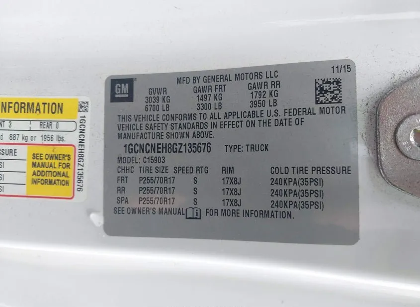 2016 CHEVROLET Silverado Used VIN 1GCNCNEH8GZ135676 – photo 22