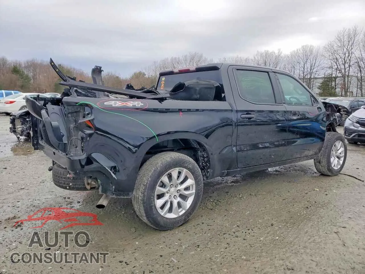 2024 CHEVROLET SILVERADO Used VIN 1GCPDBEKXRZ363326 – side profile