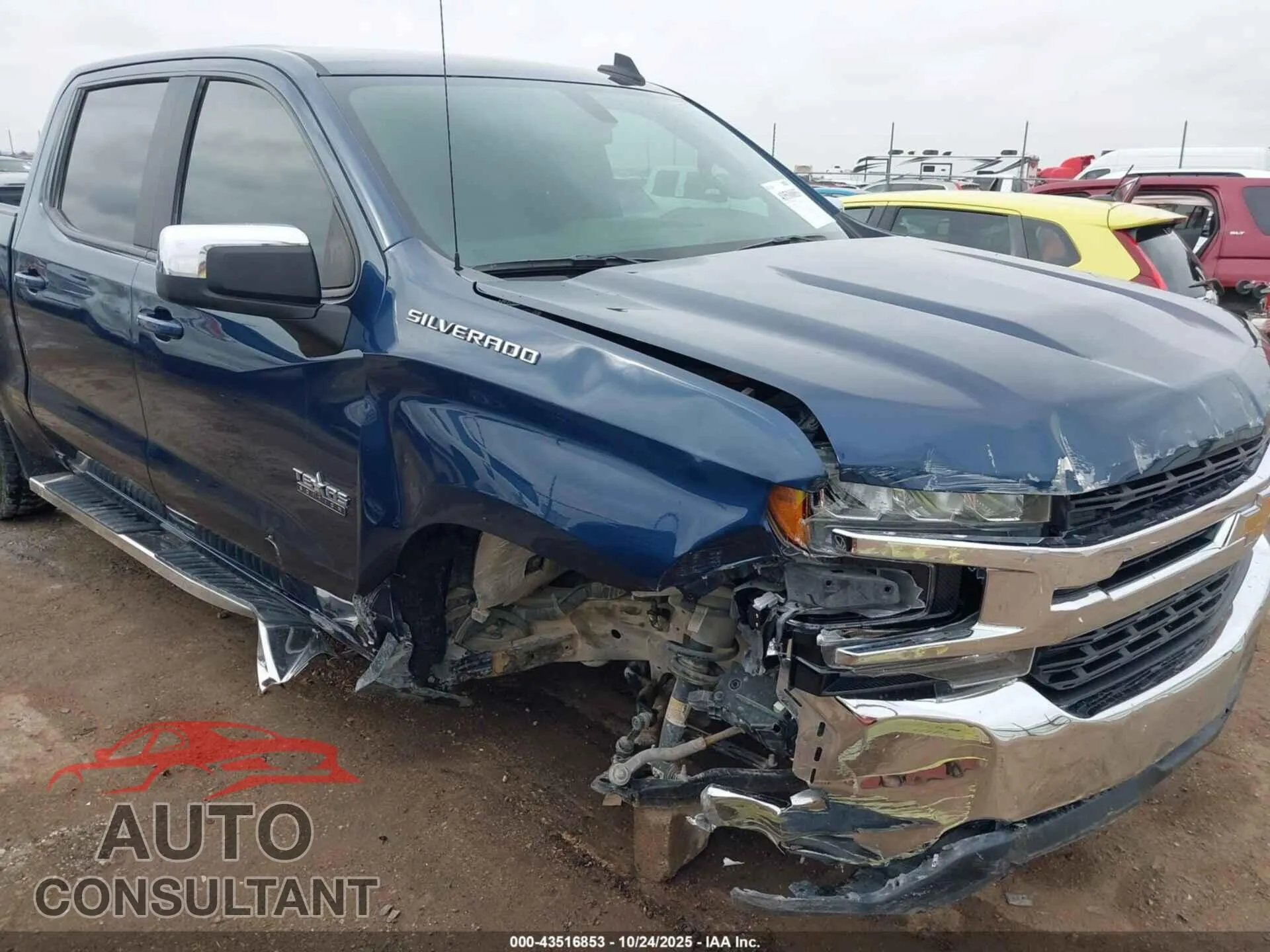 2021 CHEVROLET SILVERADO 1500 Damaged VIN 1GCPWCED5MZ226126 – engine bay