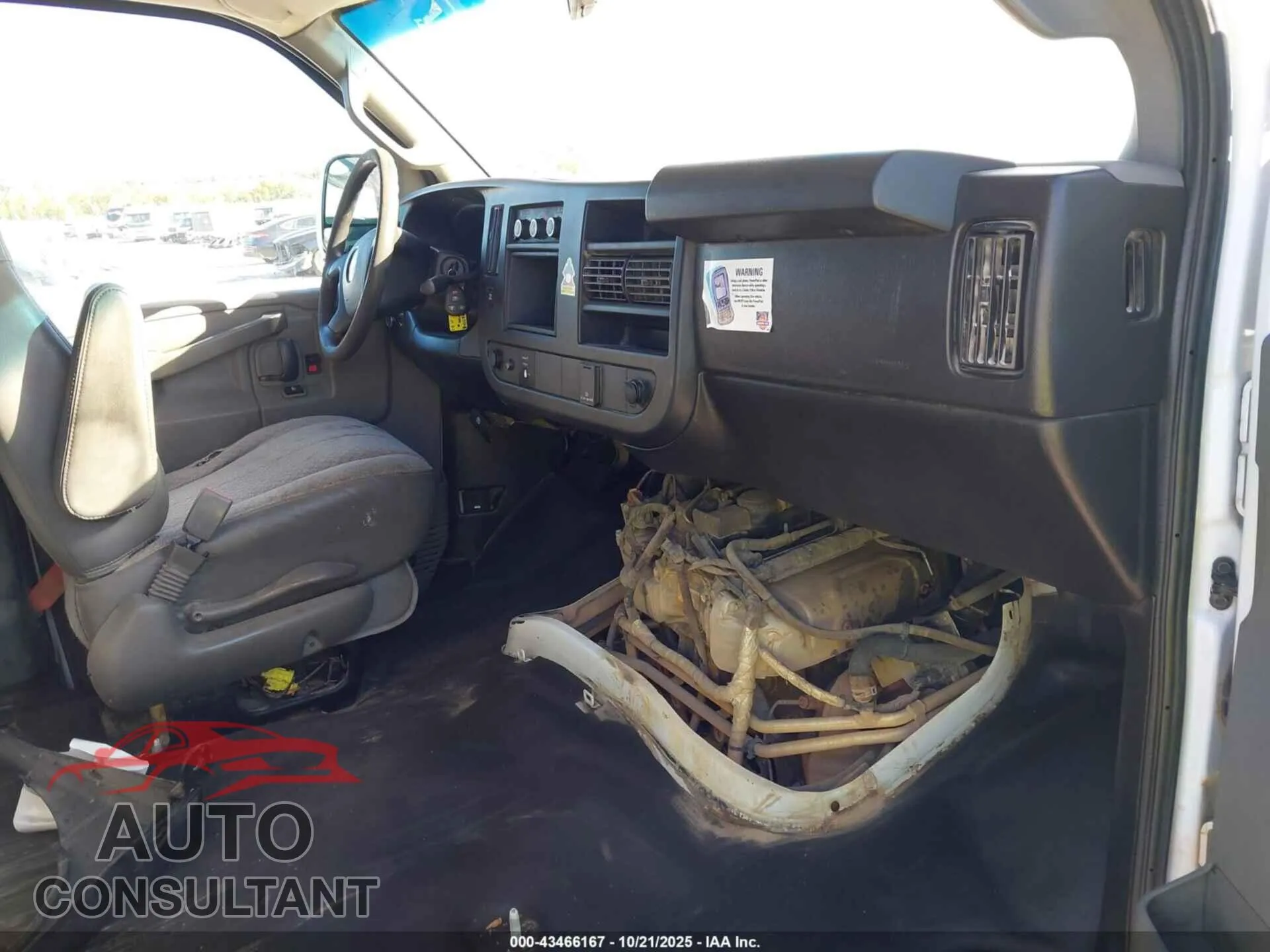 2019 CHEVROLET EXPRESS 2500 Damaged VIN 1GCWGAF12K1219325 – interior seats 2019 CHEVROLET EXPRESS 2500 Damaged VIN 1GCWGAF12K1219325 – interior seats