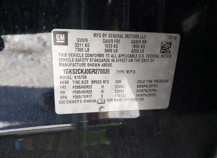 2016 GMC Yukon Used VIN 1GKS2CKJ0GR270026 – photo 13