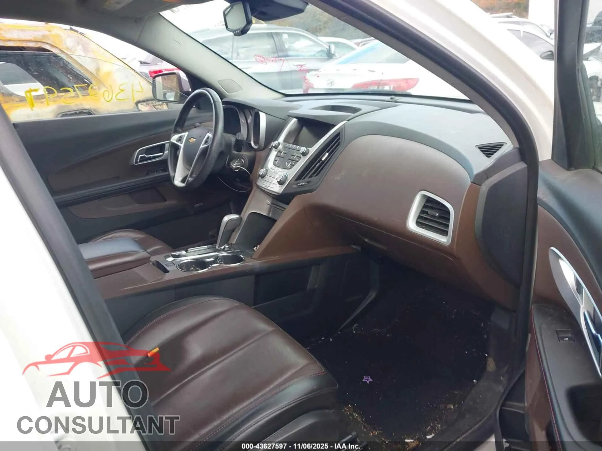 2015 CHEVROLET EQUINOX Damaged VIN 1GNALDEK5FZ109711 – interior seats