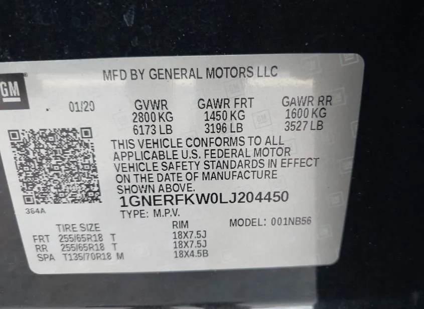 2020 CHEVROLET Traverse