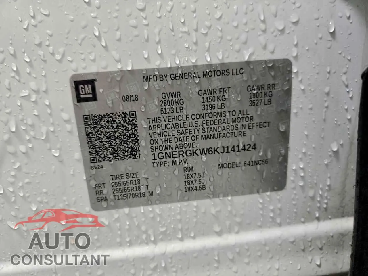2019 CHEVROLET TRAVERSE Damaged VIN 1GNERGKW6KJ141424 – photo 13