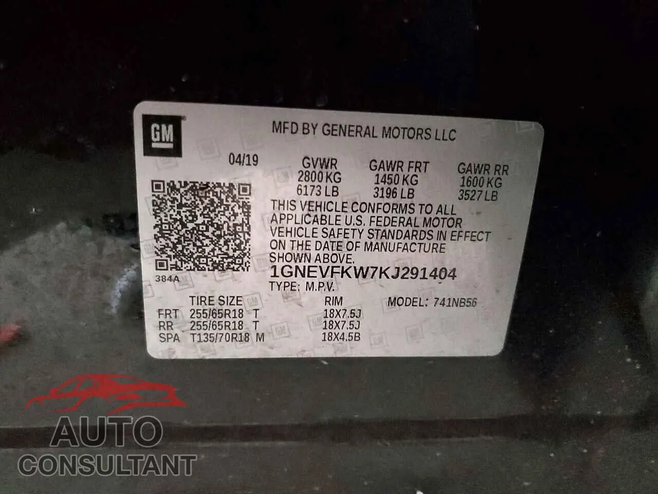 2019 CHEVROLET TRAVERSE Damaged VIN 1GNEVFKW7KJ291404 – photo 13