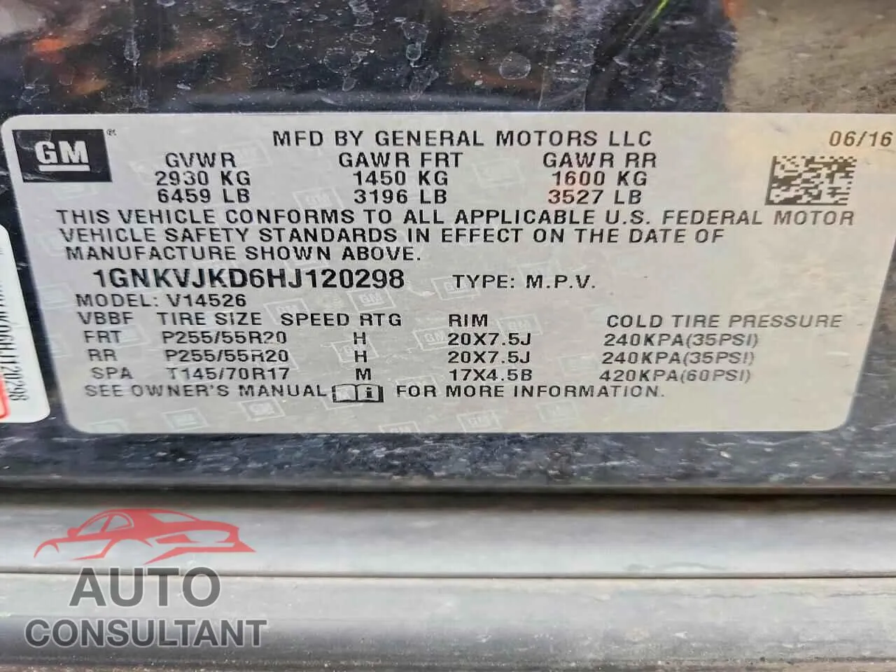 2017 CHEVROLET TRAVERSE Damaged VIN 1GNKVJKD6HJ120298 – photo 13