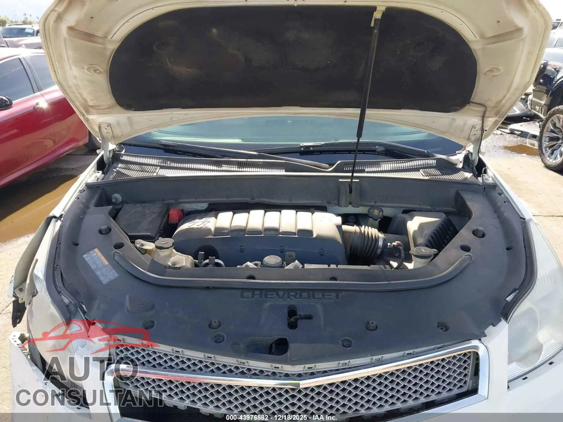 2012 CHEVROLET TRAVERSE Damaged VIN 1GNKVLED1CJ142855 – odometer reading