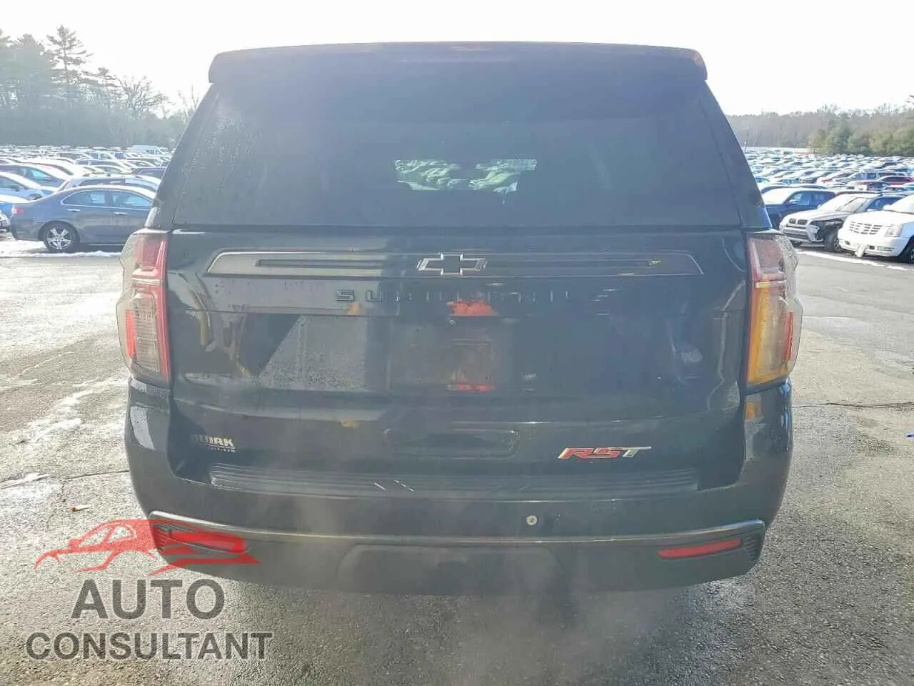 2022 CHEVROLET SUBURBAN Damaged VIN 1GNSKEKD1NR295443 – engine bay