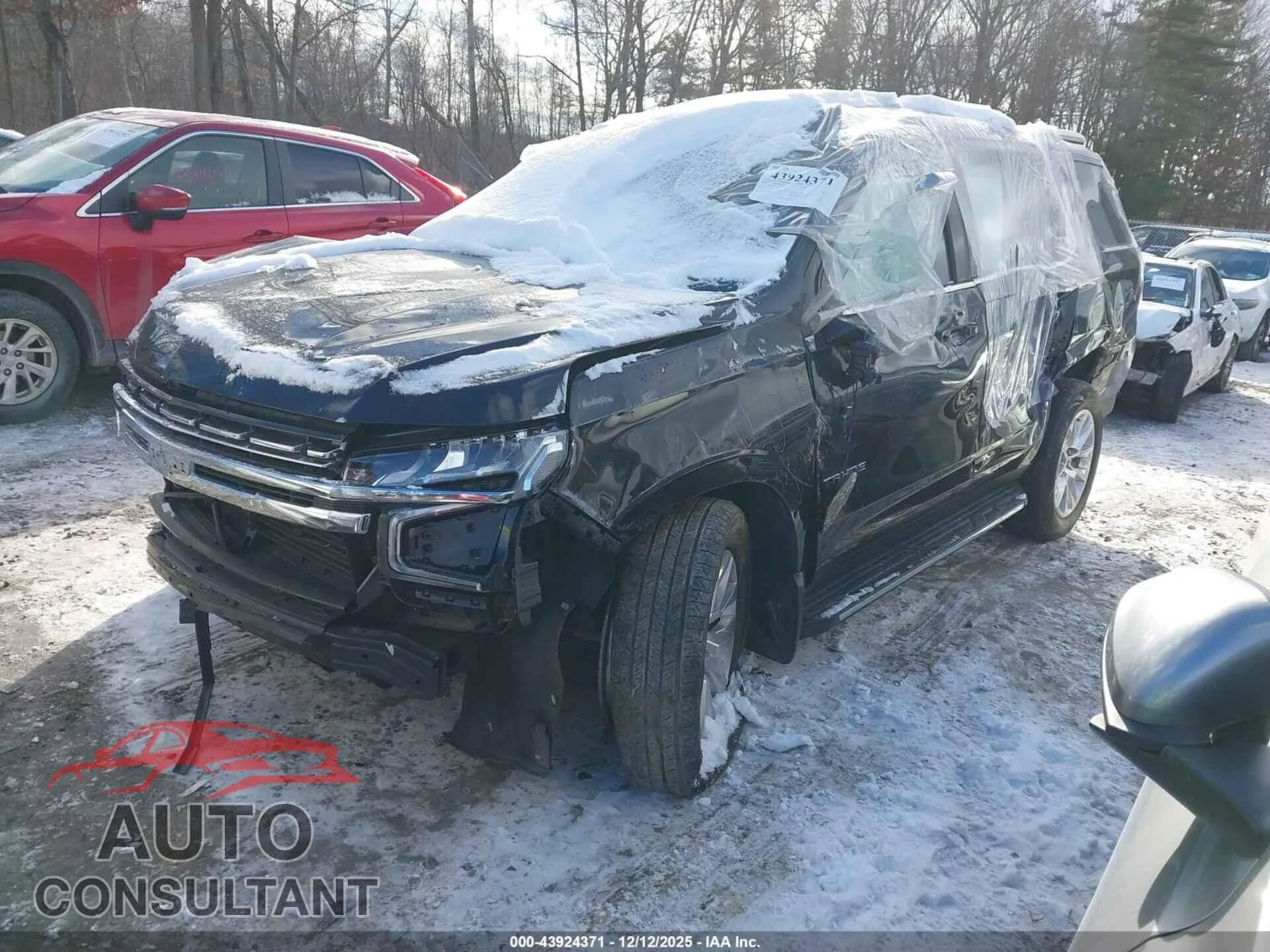 2021 CHEVROLET TAHOE Damaged VIN 1GNSKSKDXMR328517 – rear exterior